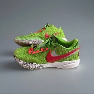 Nike LeBron XX 20 Grinch Green Basketball Shoes Mens Size 10 FJ4955-300